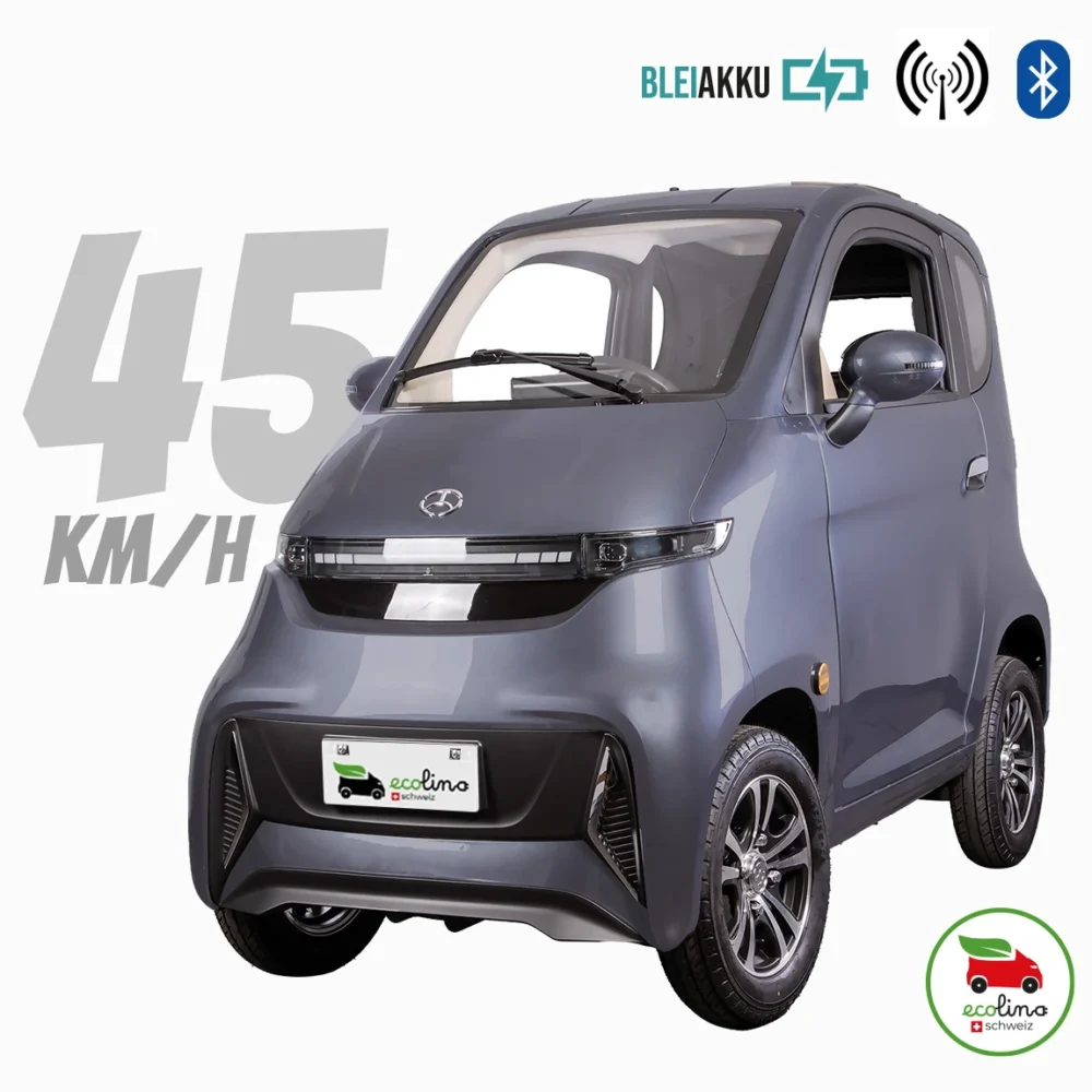 iTANGO Senioren Elektromobil 45 km/h Bleiakku mit Führerschein mit Schild