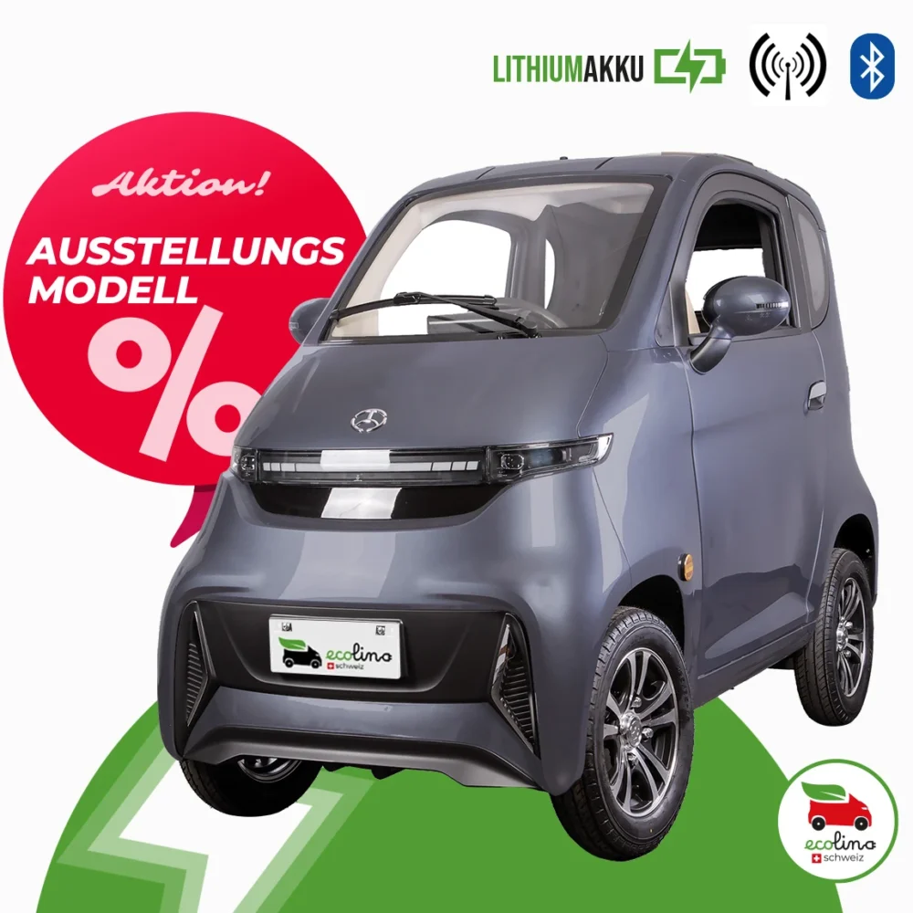 ECOLINO Senioren Elektromobil 20 km/h Lithiumakku Anthrazit Grau AKTION!