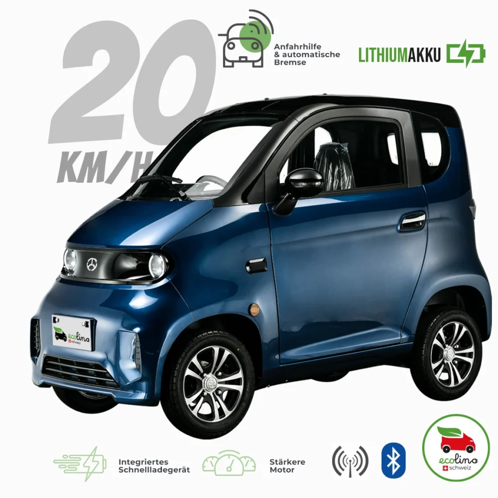 ECOLINO i2 Senioren Elektromobil 20 km/h Lithiumakku ohne Führerschein mit Schild – Bild 3