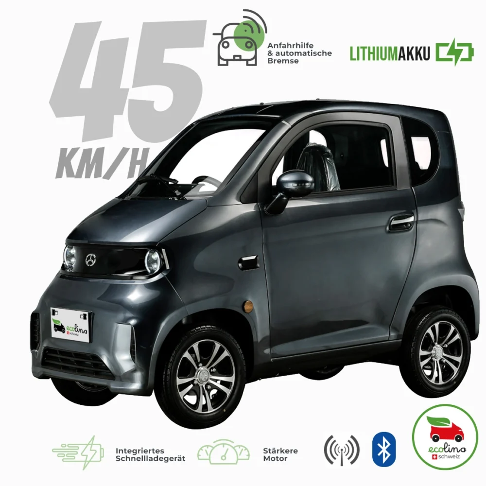 ECOLINO i2 Senioren Elektromobil 45 km/h Lithiumakku mit Führerschein mit Schild