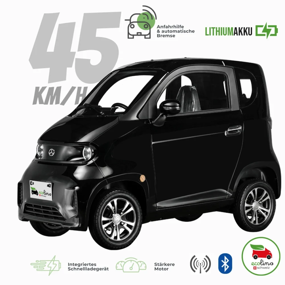 ECOLINO i2 Senioren Elektromobil 45 km/h Lithiumakku mit Führerschein mit Schild – Bild 4