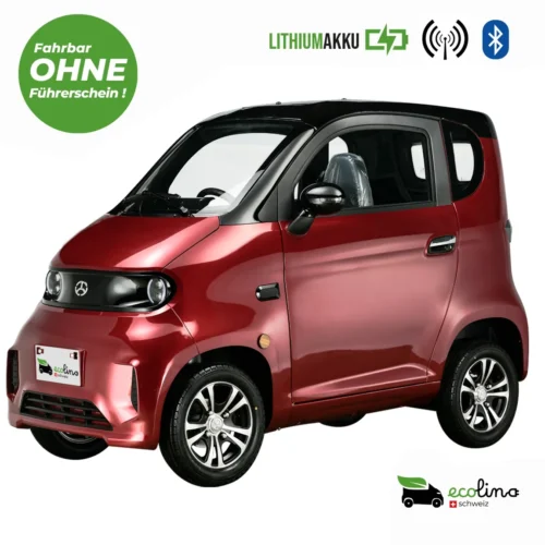 ECOLINO i2 Senioren Elektromobil 20 km/h Lithiumakku ohne Führerschein mit Schild
